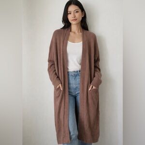Babaton Cozy Brown Open Cardigan
